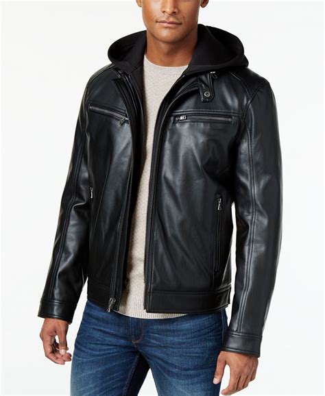 fake michael kors jacket|michael kors men's leather jacket.